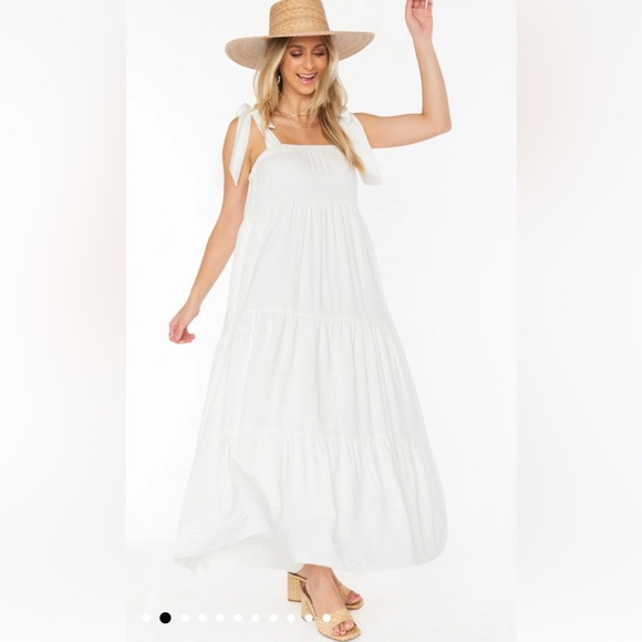 🎉 NWT! Show Me Your MuMu White Sabrina Maxi Dress!😍 - Picture 2 of 9